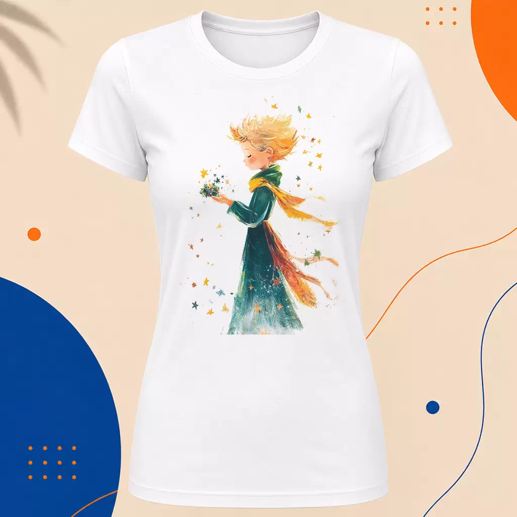 Dámské tričko - Hvězdná přísaha - Malý princ - Le petit prince